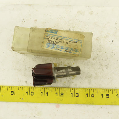 Kennametal 210-2125 Metcut 1-1/4" 4 Flute Piloted Counterbore TCT Stub Taper