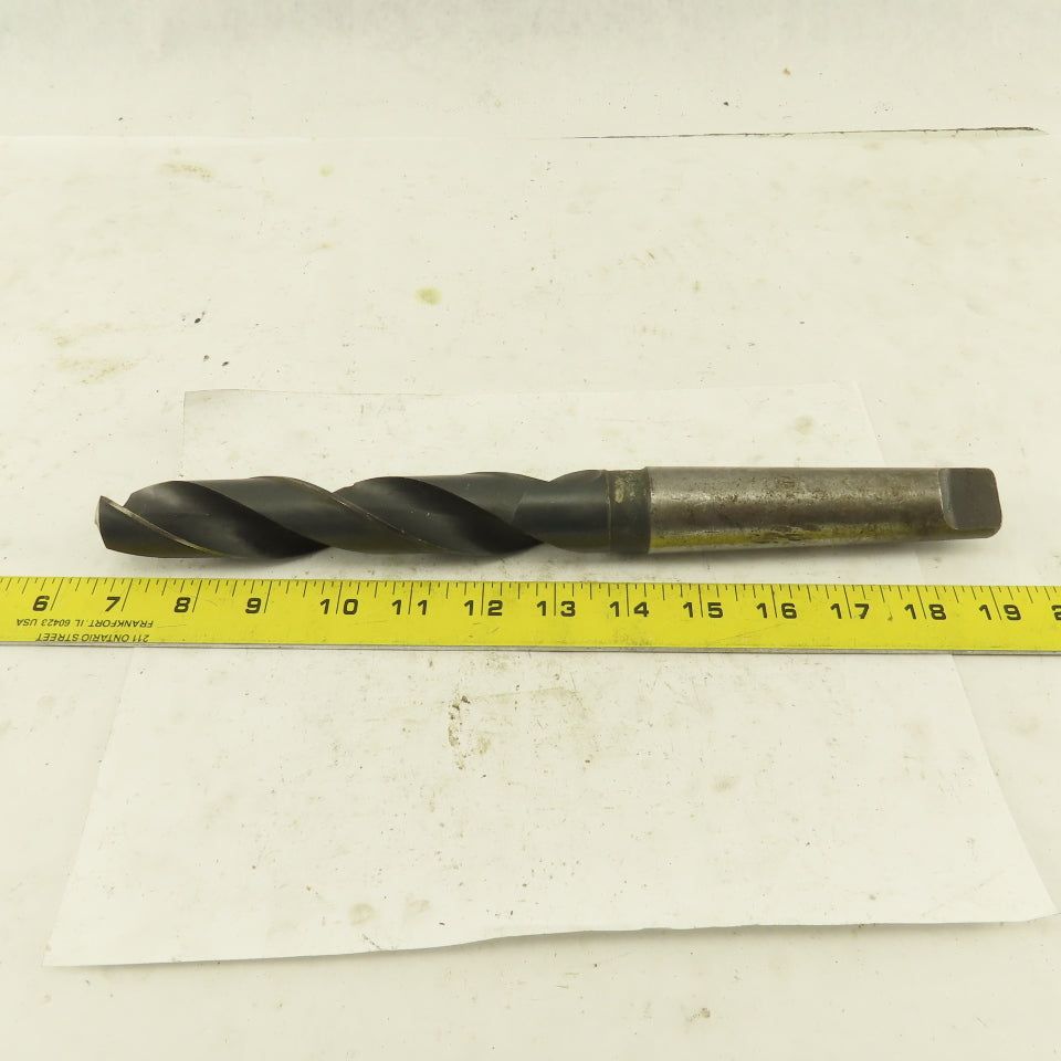 Cle-Forge 1-3/16" Cut 135° 2 Flute #4MT Shank HS Drill Bit 12-3/4" OAL