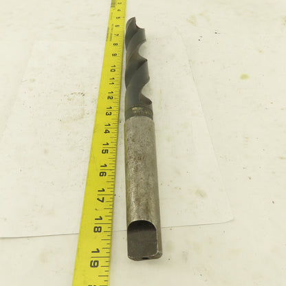 Cle-Forge 1-3/16" Cut 135° 2 Flute #4MT Shank HS Drill Bit 12-3/4" OAL