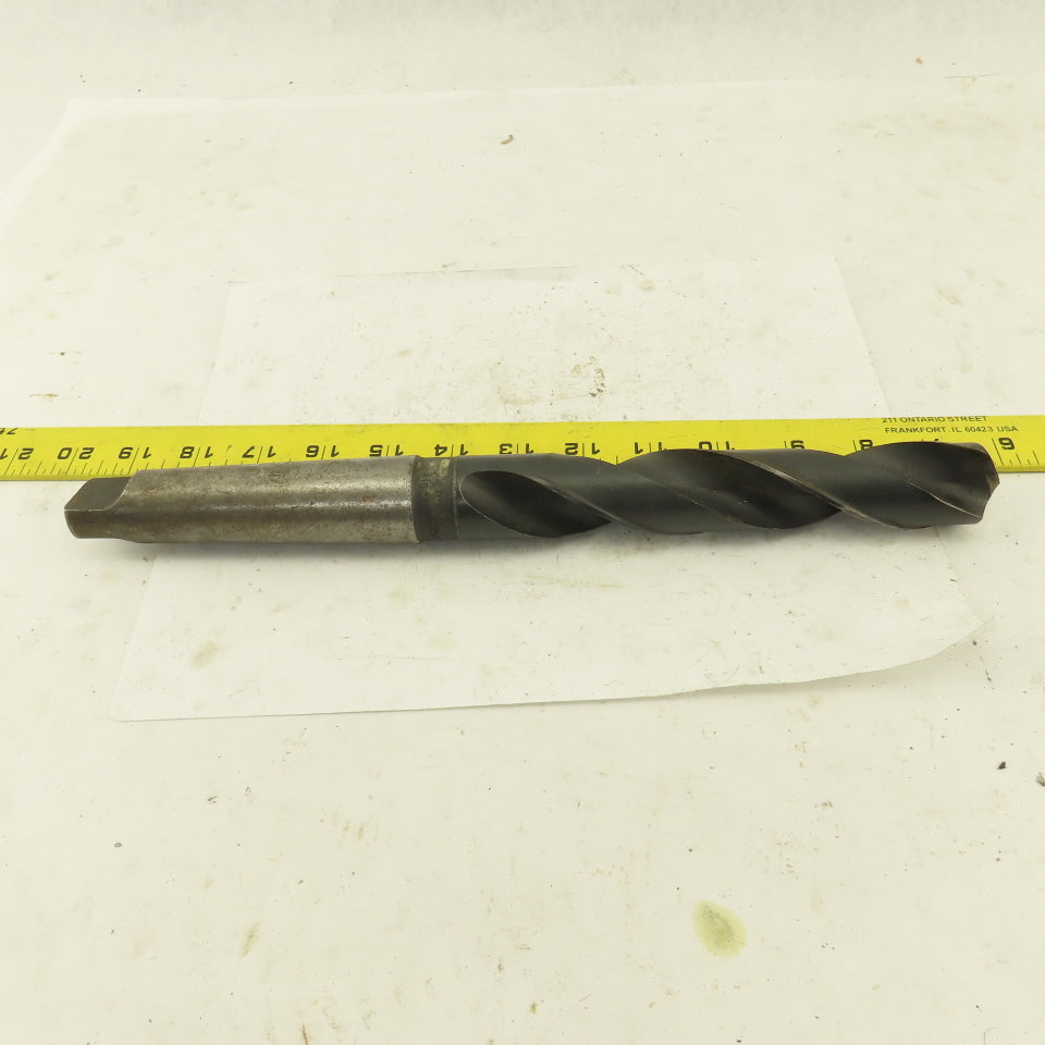 Cle-Forge 1-3/16" Cut 135° 2 Flute #4MT Shank HS Drill Bit 12-3/4" OAL