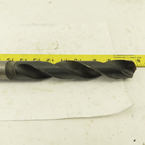 Cle-Forge 1-3/16" Cut 135° 2 Flute #4MT Shank HS Drill Bit 12-3/4" OAL