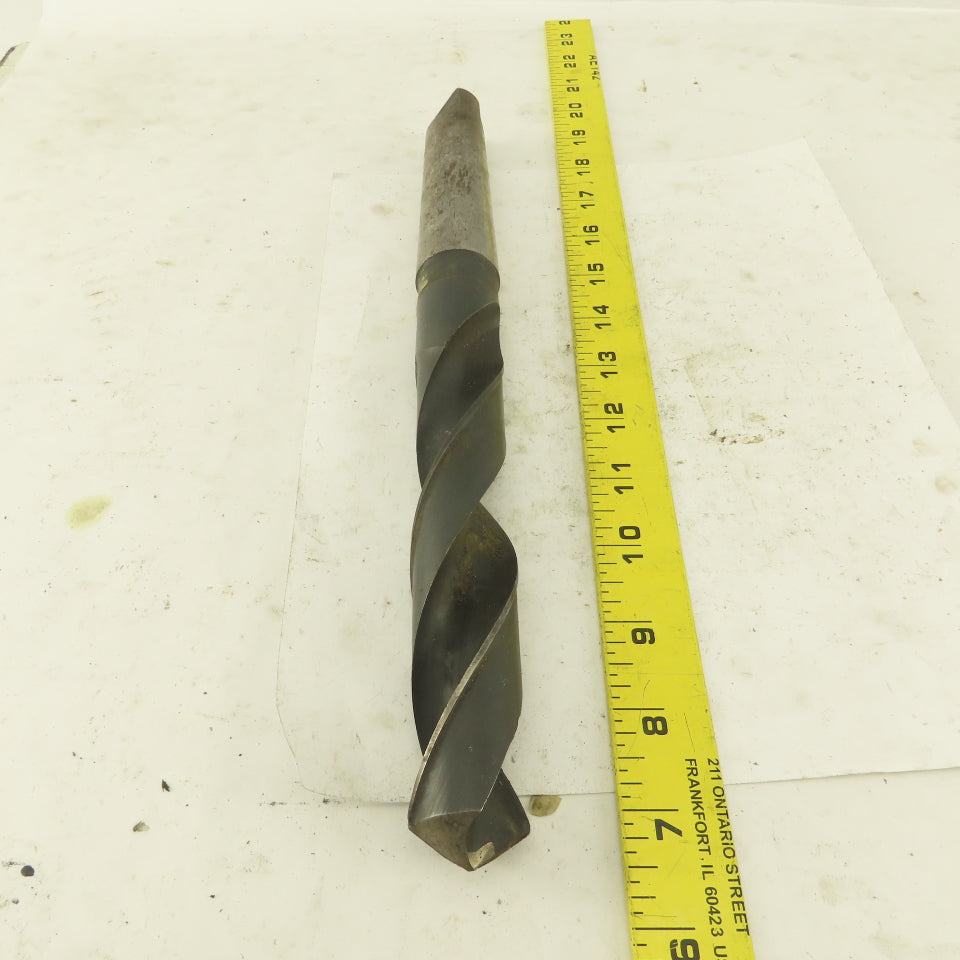 Cle-Forge 1-3/16" Cut 135° 2 Flute #4MT Shank HS Drill Bit 12-3/4" OAL