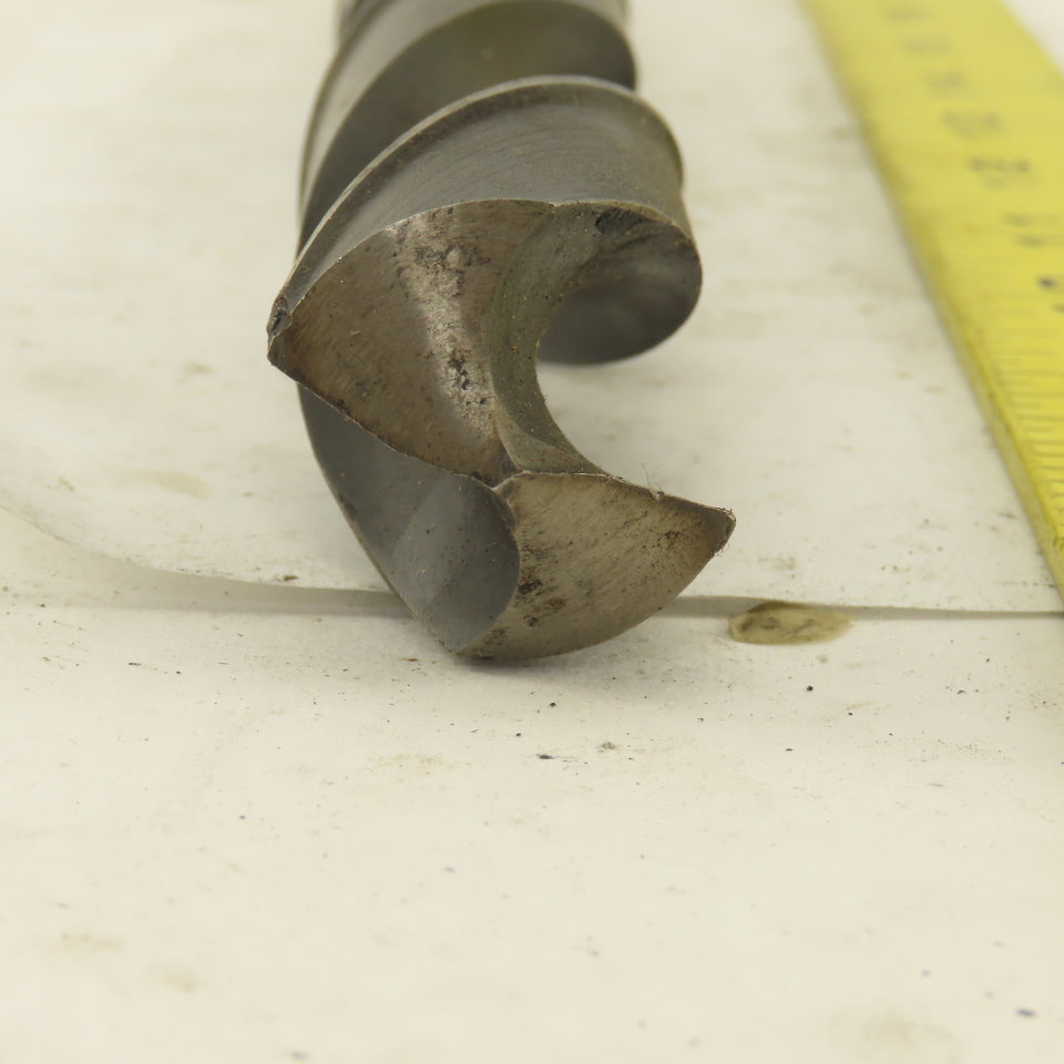 Cle-Forge 1-3/16" Cut 135° 2 Flute #4MT Shank HS Drill Bit 12-3/4" OAL