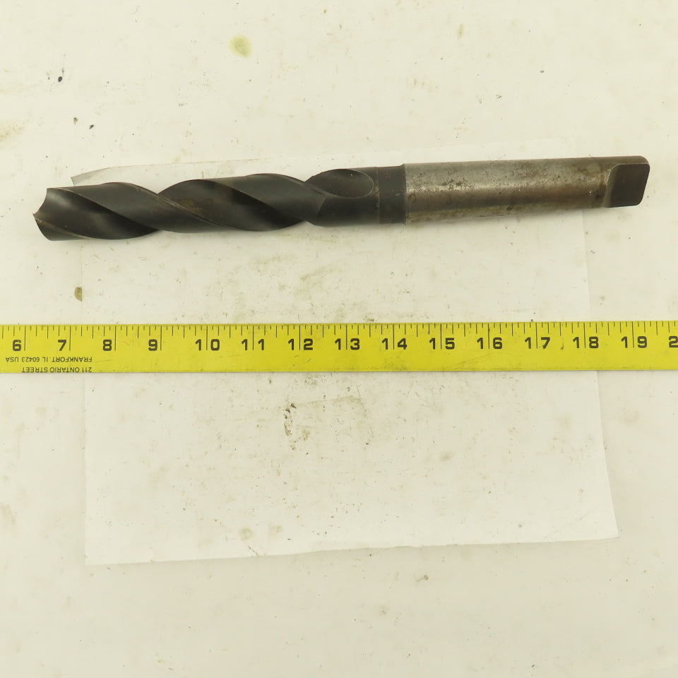 Cle-Forge 1-3/16" Cut 135° 2 Flute #4MT Shank HS Drill Bit 12-3/4" OAL