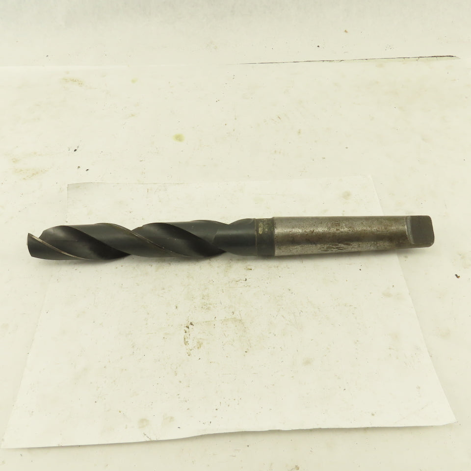 Cle-Forge 1-3/16" Cut 135° 2 Flute #4MT Shank HS Drill Bit 12-3/4" OAL