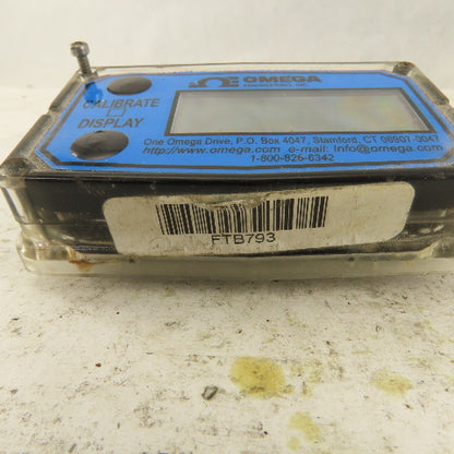 Omega FTB793 Indicating Turbine Flow Meter Display