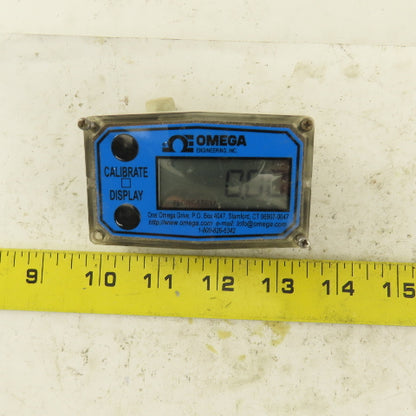 Omega FTB793 Indicating Turbine Flow Meter Display