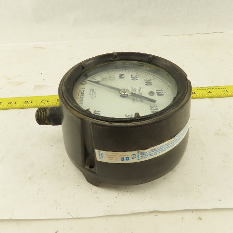 Ashcroft Q-8451 0-400 PSI Receiver Gauge 4" Dial Bottom Port 1/2" NPT