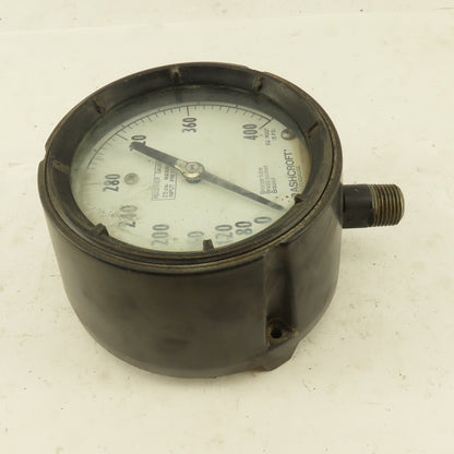Ashcroft Q-8451 0-400 PSI Receiver Gauge 4" Dial Bottom Port 1/2" NPT