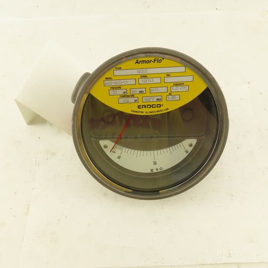 Erdco 3463-04T0-11 Armor-Flo Water Flow Meter 400PSI MAX 3-30GPM