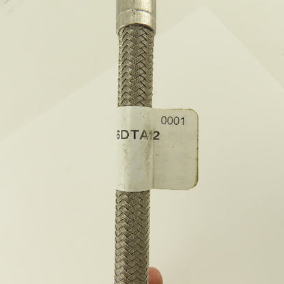 SSP Inc. ISST6TFE6DTA6DTA12 3/8" Stainless Steel Braided Duolok Tube 12"
