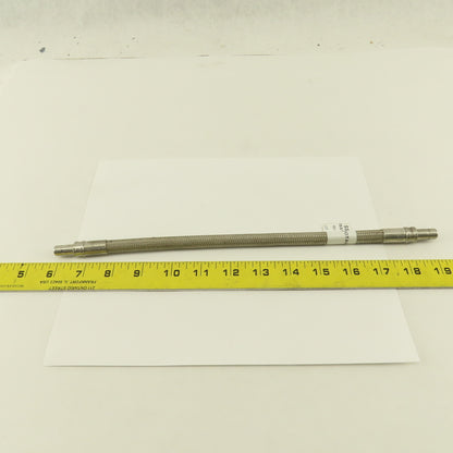 SSP Inc. ISST6TFE6DTA6DTA12 3/8" Stainless Steel Braided Duolok Tube 12"