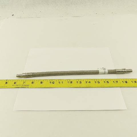 SSP Inc. ISST6TFE6DTA6DTA12 3/8" Stainless Steel Braided Duolok Tube 12"