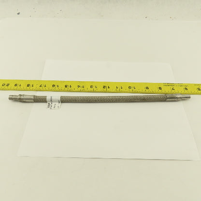 SSP Inc. ISST6TFE6DTA6DTA12 3/8" Stainless Steel Braided Duolok Tube 12"
