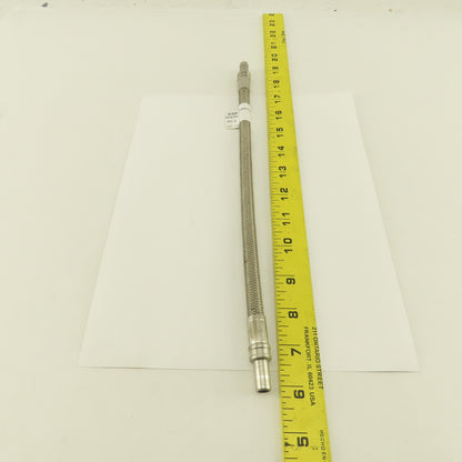 SSP Inc. ISST6TFE6DTA6DTA12 3/8" Stainless Steel Braided Duolok Tube 12"