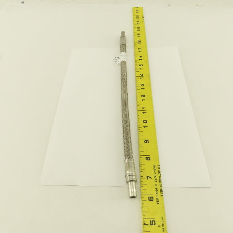 SSP Inc. ISST6TFE6DTA6DTA12 3/8" Stainless Steel Braided Duolok Tube 12"