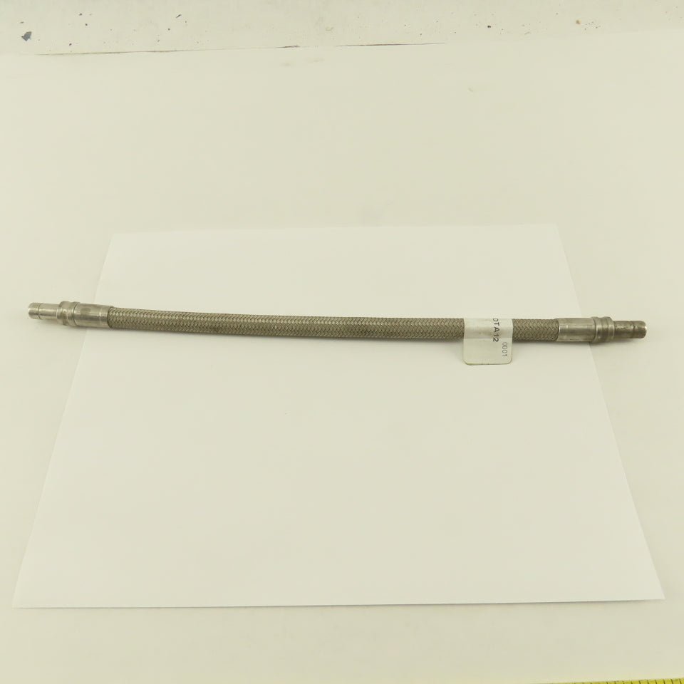 SSP Inc. ISST6TFE6DTA6DTA12 3/8" Stainless Steel Braided Duolok Tube 12"