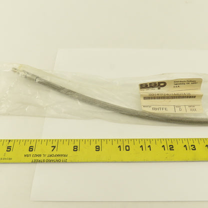SSP Inc. ISST4TFE4DTA4DTA18 1/4" Stainless Steel Braided Duolok Tube 18"