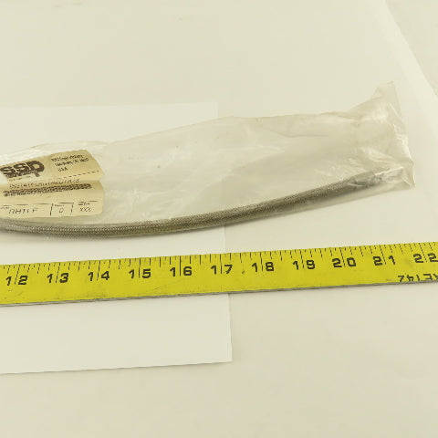 SSP Inc. ISST4TFE4DTA4DTA18 1/4" Stainless Steel Braided Duolok Tube 18"