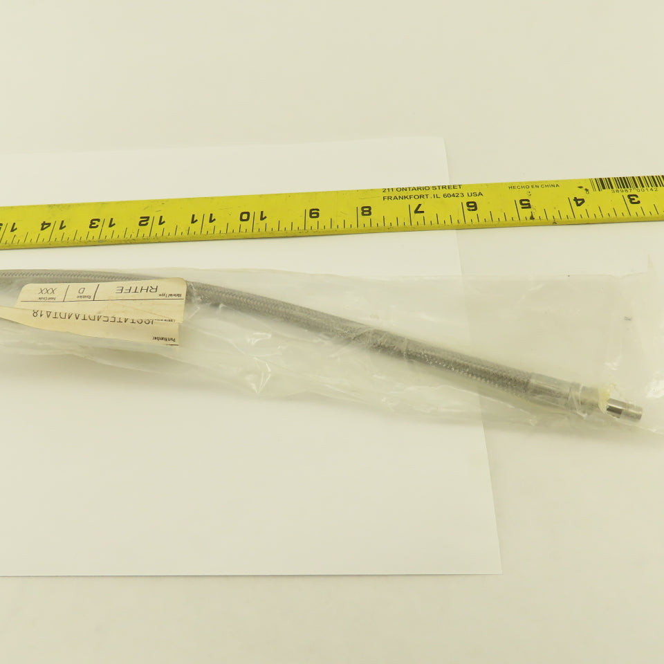 SSP Inc. ISST4TFE4DTA4DTA18 1/4" Stainless Steel Braided Duolok Tube 18"