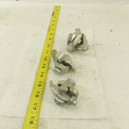 Steel City 1/2" Hot Dip Galvanized Conduit Edge Beam Clamp Lot Of 3