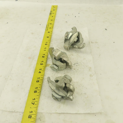 Steel City 1/2" Hot Dip Galvanized Conduit Edge Beam Clamp Lot Of 3
