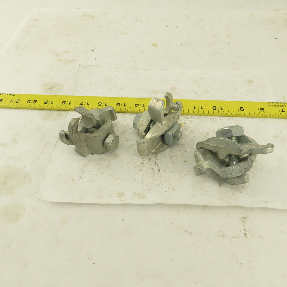 Steel City 1/2" Hot Dip Galvanized Conduit Edge Beam Clamp Lot Of 3