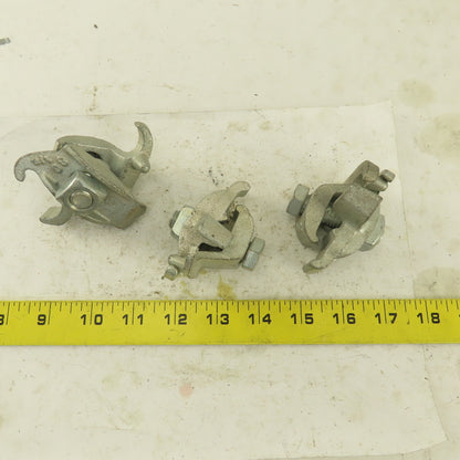 Steel City 1/2" Hot Dip Galvanized Conduit Edge Beam Clamp Lot Of 3