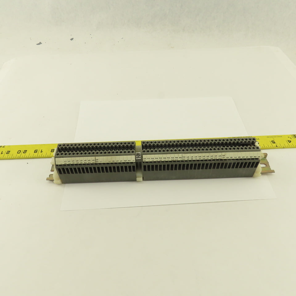 Wieland WK2.5/U 600V24-12AWG Single Pole Wire Terminal Blocks DIN Rail Lot Of 50