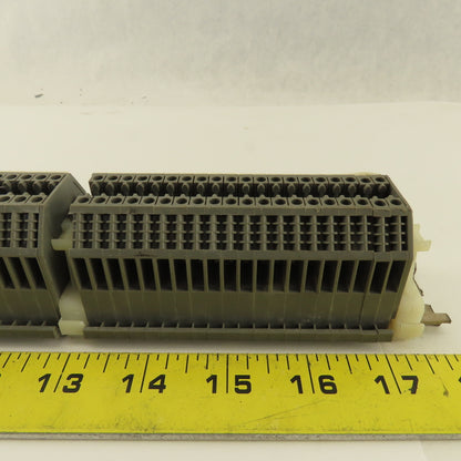 Wieland WK2.5/U 600V24-12AWG Single Pole Wire Terminal Blocks DIN Rail Lot Of 50