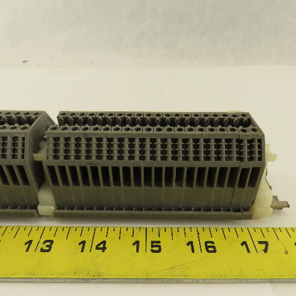 Wieland WK2.5/U 600V24-12AWG Single Pole Wire Terminal Blocks DIN Rail Lot Of 50