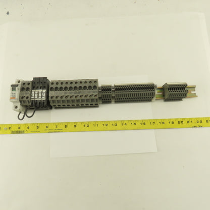 Wieland WK2.5/U 600V 24-12AWG Single Pole Wire Terminal Blocks Fuses Misc. 52Psc