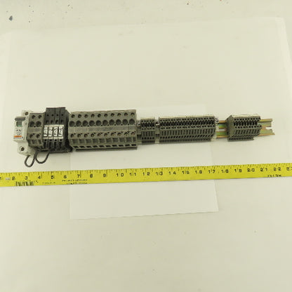Wieland WK2.5/U 600V 24-12AWG Single Pole Wire Terminal Blocks Fuses Misc. 52Psc