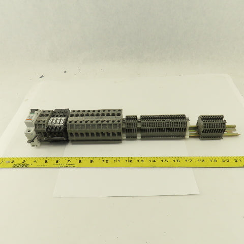 Wieland WK2.5/U 600V 24-12AWG Single Pole Wire Terminal Blocks Fuses Misc. 52Psc