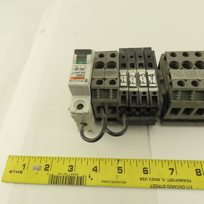 Wieland WK2.5/U 600V 24-12AWG Single Pole Wire Terminal Blocks Fuses Misc. 52Psc