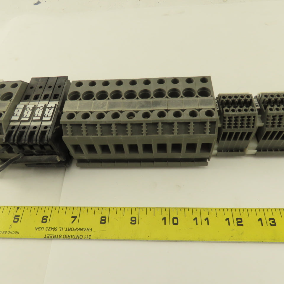 Wieland WK2.5/U 600V 24-12AWG Single Pole Wire Terminal Blocks Fuses Misc. 52Psc