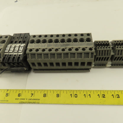 Wieland WK2.5/U 600V 24-12AWG Single Pole Wire Terminal Blocks Fuses Misc. 52Psc