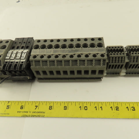 Wieland WK2.5/U 600V 24-12AWG Single Pole Wire Terminal Blocks Fuses Misc. 52Psc