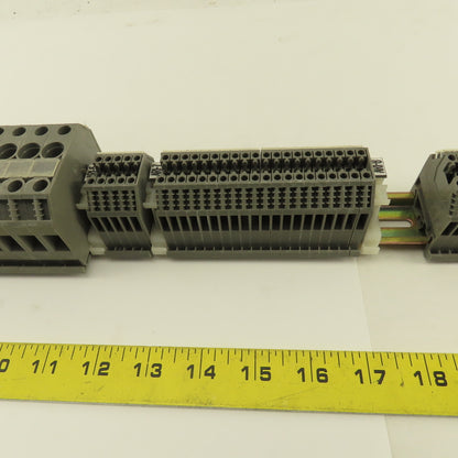Wieland WK2.5/U 600V 24-12AWG Single Pole Wire Terminal Blocks Fuses Misc. 52Psc