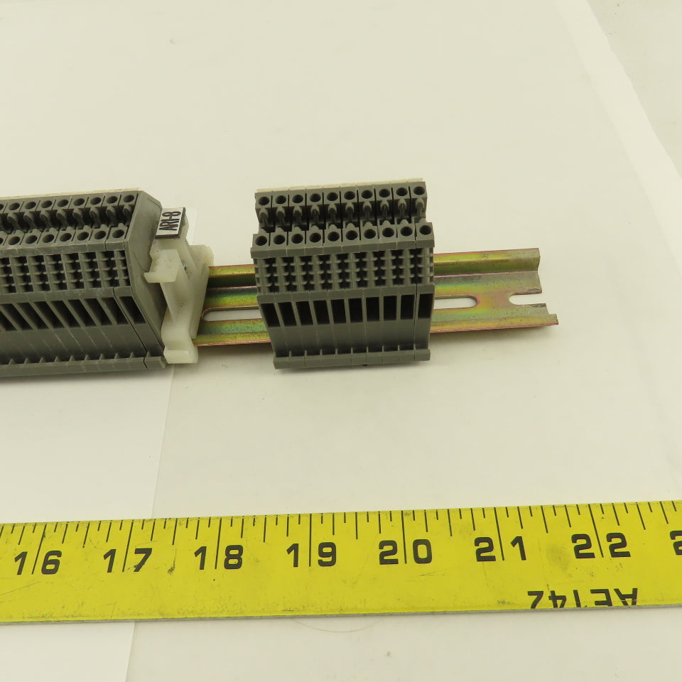 Wieland WK2.5/U 600V 24-12AWG Single Pole Wire Terminal Blocks Fuses Misc. 52Psc