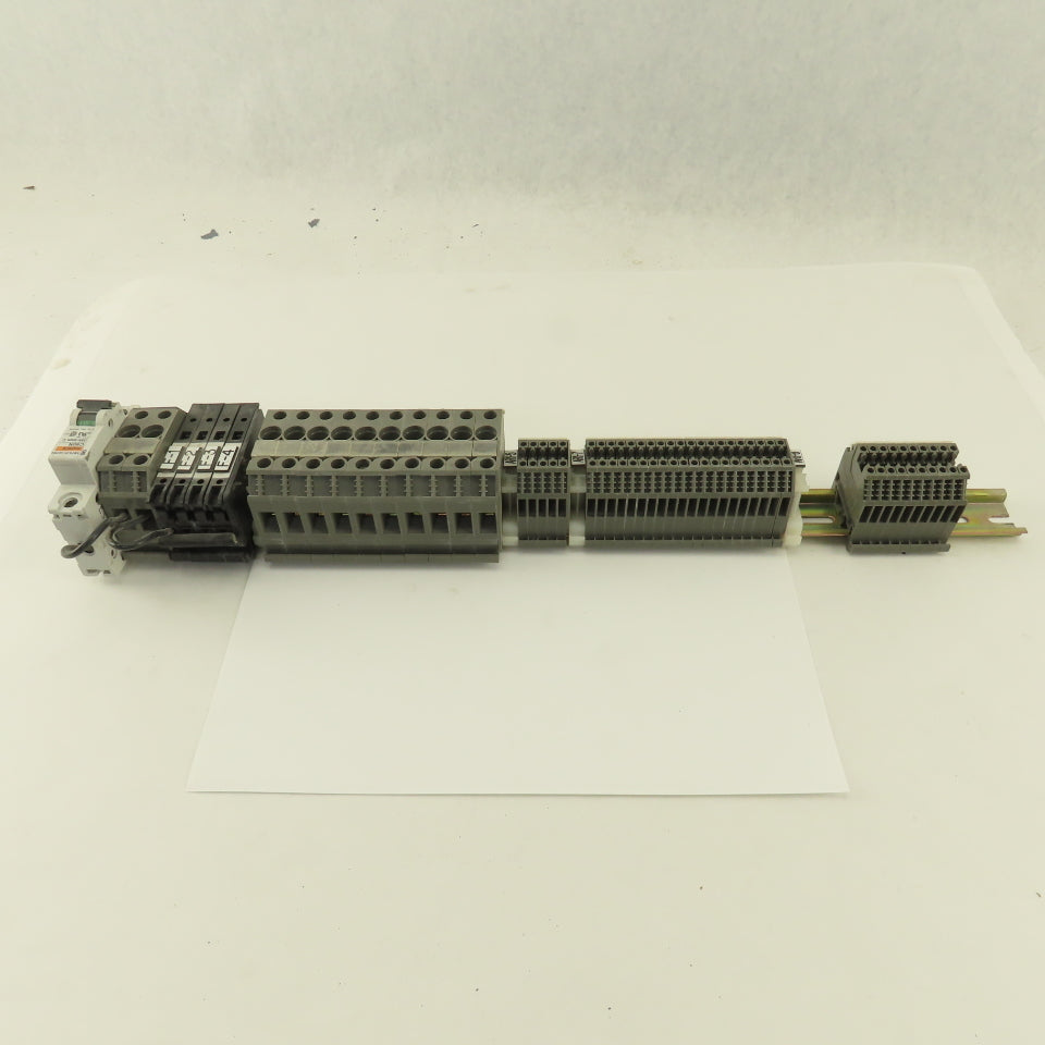 Wieland WK2.5/U 600V 24-12AWG Single Pole Wire Terminal Blocks Fuses Misc. 52Psc