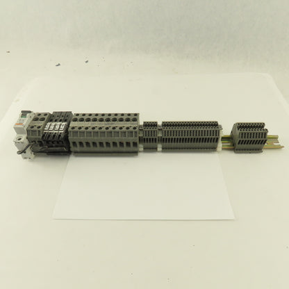 Wieland WK2.5/U 600V 24-12AWG Single Pole Wire Terminal Blocks Fuses Misc. 52Psc