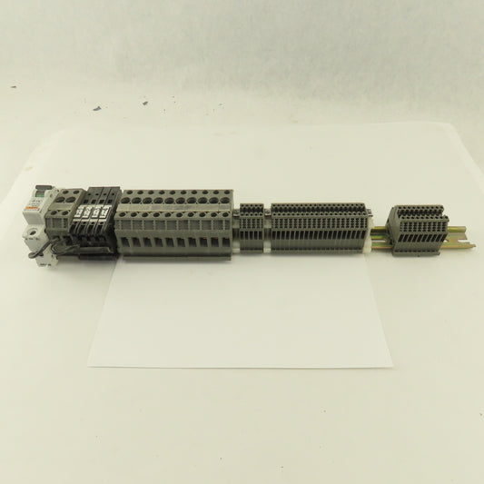 Wieland WK2.5/U 600V 24-12AWG Single Pole Wire Terminal Blocks Fuses Misc. 52Psc