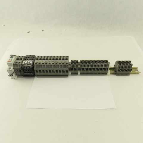 Wieland WK2.5/U 600V 24-12AWG Single Pole Wire Terminal Blocks Fuses Misc. 52Psc