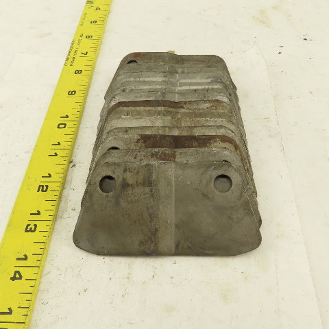 Hinged Steel Conveyor Belt Links 2-1/2" Pitch Side Wing plates Lot of 15