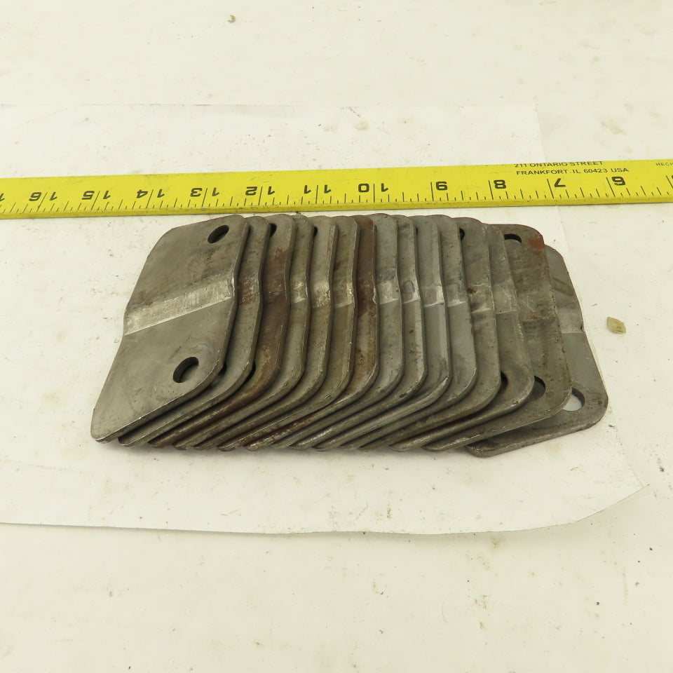 Hinged Steel Conveyor Belt Links 2-1/2" Pitch Side Wing plates Lot of 15