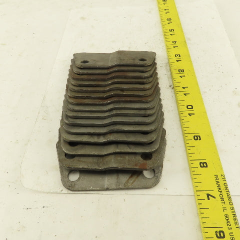Hinged Steel Conveyor Belt Links 2-1/2" Pitch Side Wing plates Lot of 15