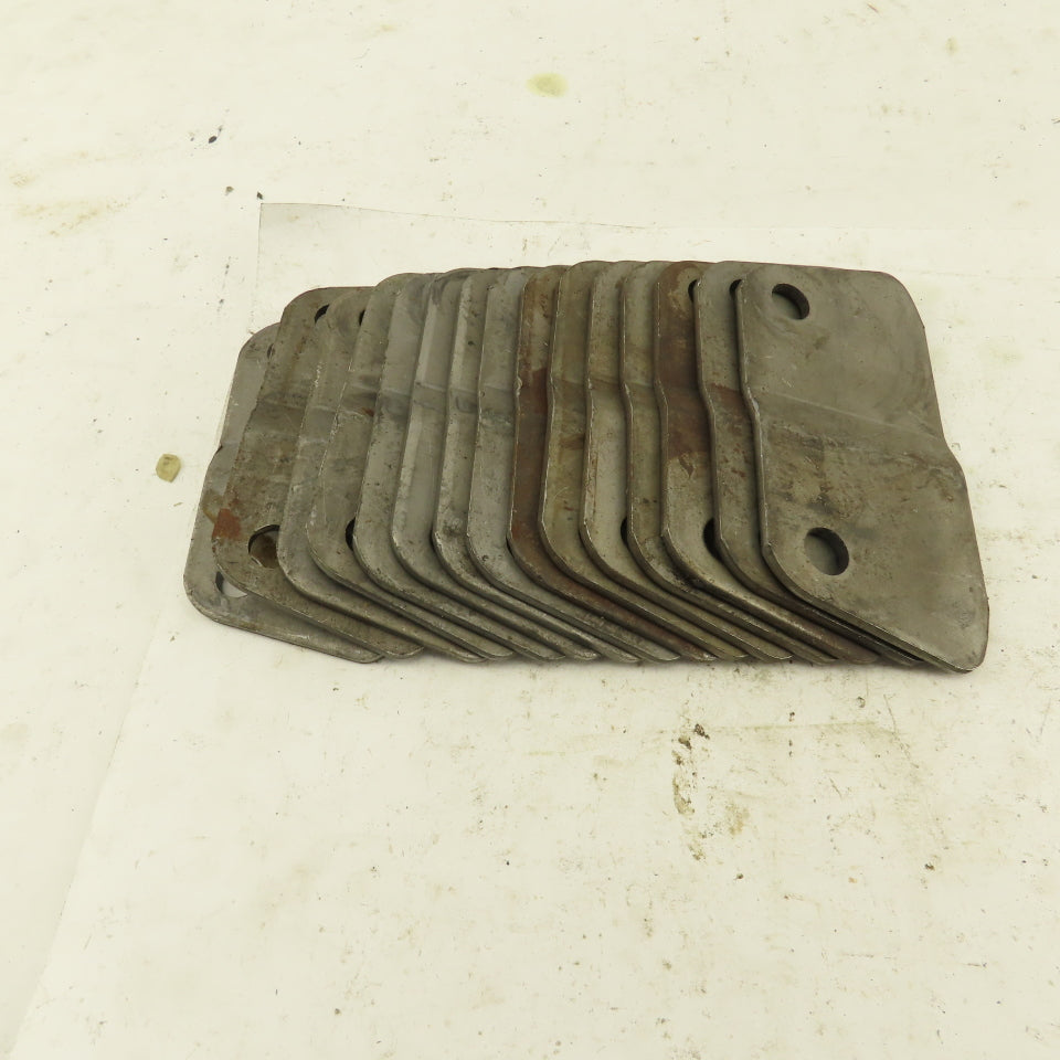 Hinged Steel Conveyor Belt Links 2-1/2" Pitch Side Wing plates Lot of 15