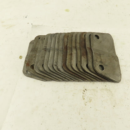 Hinged Steel Conveyor Belt Links 2-1/2" Pitch Side Wing plates Lot of 15