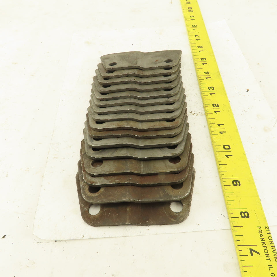 Hinged Steel Conveyor Belt Links 2-1/2" Pitch Side Wing plates Lot of 16